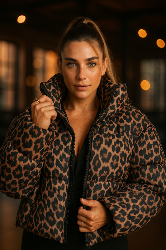 Campera Puffer Animal Print